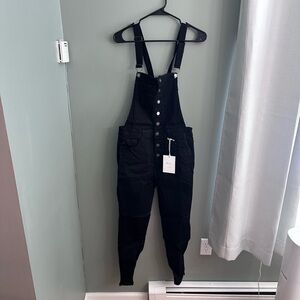 KanCan Black Denim Overalls